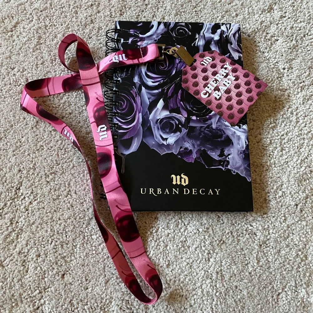 NEW Urban Decay Notebook and Lanyard Set